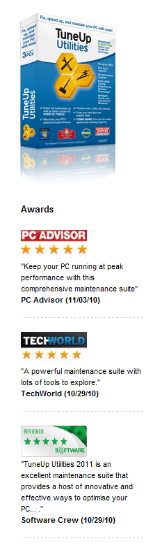 Award Winning TuneUp Utilities